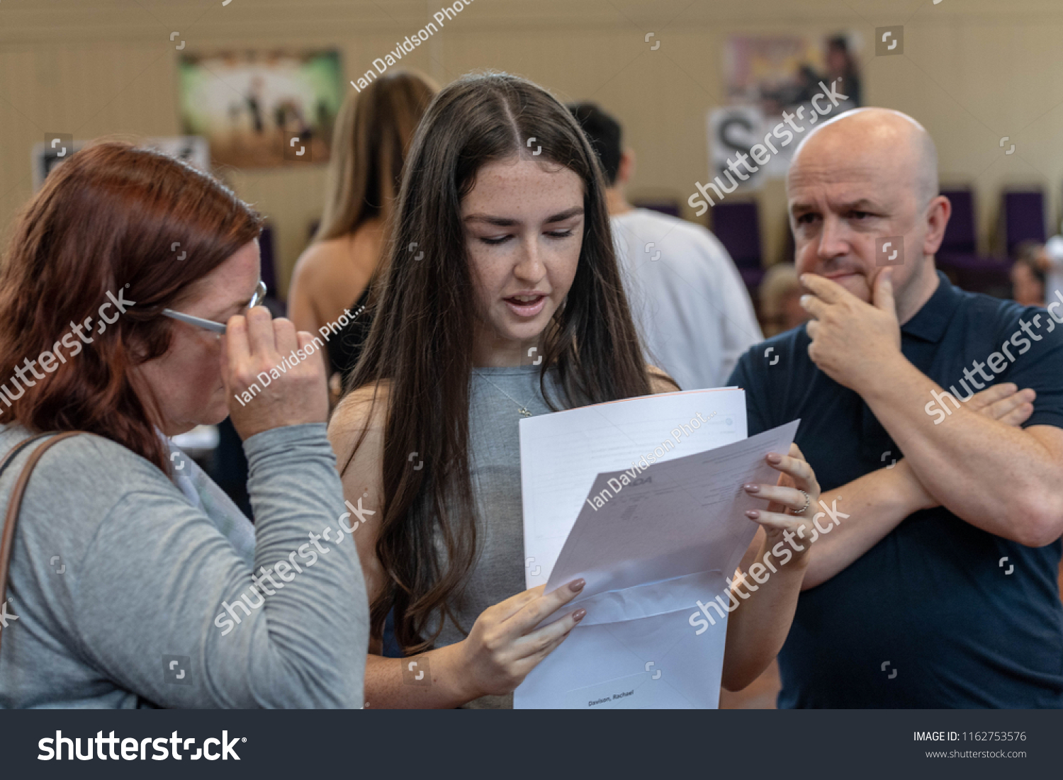 Stock Photo Brentwood Essex Uk August Rd Students Receive Gcse Results At Becket Keys Church Of 1162753576